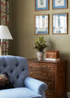 Evanston Living Room in Classic English Style — Interior Design & Decorating project by Tina Dann-Fenwick Interiors