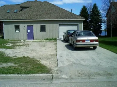 Residential Brick paver entry and driveway — Landscape Construction project by Rent A Gardener LLC