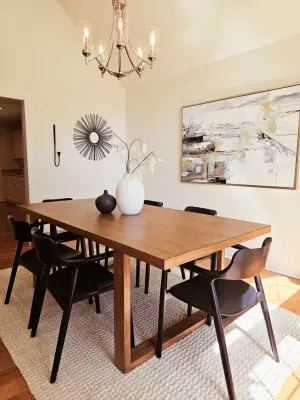Ravenswood Boho Transitional Phase — Interior Design & Decorating project by Porchlight Interiors LLC
