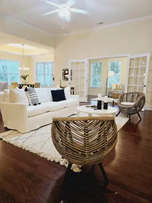 Bohemian Transition Stage on Ascension Drive — Interior Design & Decorating project by Porchlight Interiors LLC