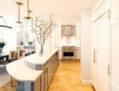 Transitional White Kitchen Style — Interior Design & Decorating project by DLT Interiors-Debbie Travin