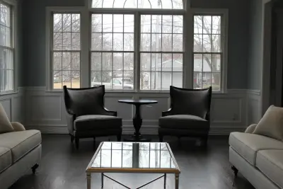 Family Room in Melville, NY — Interior Design & Decorating project by Drew Koniszewski