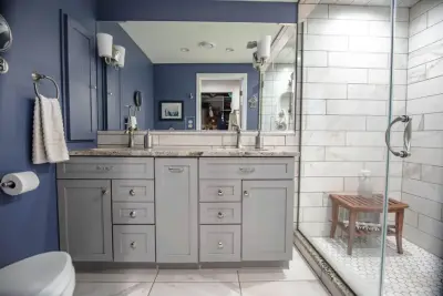 Compact bathroom, significant makeover — Interior Design & Decorating project by Inspired Space Design, LLC
