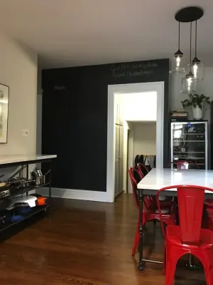 Midcentury Modern Living Room and Eclectic Kitchen — Interior Design & Decorating project by JSE Interiors