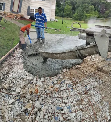 Driveway — Landscape Construction project by RH Hilarios Landscaping LLC