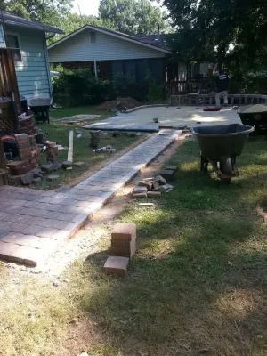 Stone Patio (2) — Landscape Construction project by RH Hilarios Landscaping LLC