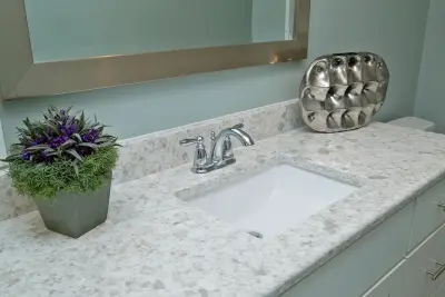 Canopy Court, Primary Bathroom — Interior Design & Decorating project by Burke Designs