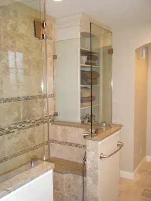 Masterbath in Travertine — Handyman Services project by Home Maintenance Solution, Inc.