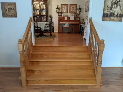 Bespoke Oak Handrails — Handyman Services project by West Bros Handyman
