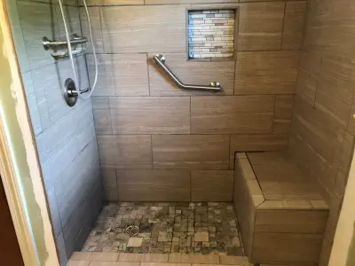 Personalized Tile Shower — Handyman Services project by Kiger Custom Creations