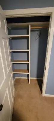 Compact tailored wardrobe — Handyman Services project by Skull Creek Handyman, LLC