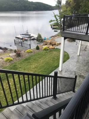 Lincoln Aluminum Railing for Color Guard — Deck Building & Repair project by Color Guard Railing Systems