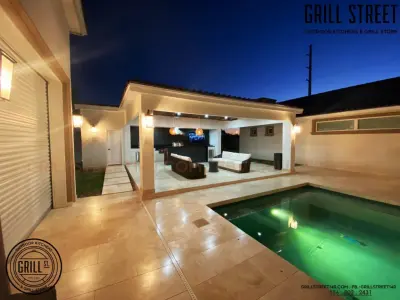 Modern Kitchen — Deck Building & Repair project by Grill Street Outdoor Kitchen And Backyards