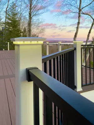 Beautiful Trex Signature Railing and Lighting Decorators Deck — Deck Building & Repair project by Renew It Decks