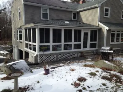 Budget-Friendly, Quick Screened Room Transformation — Deck Building & Repair project by New England Sunrooms & Conservatories, Inc.