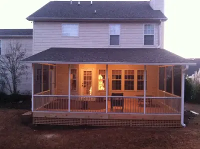 Deck expansion and screened porch in Five Forks, Greenville, SC — Deck Building & Repair project by Express Sunrooms Of Greenville