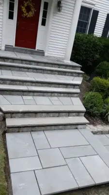 Entrance Pathway Transformation — Deck Building & Repair project by Landmark Horticultural Management
