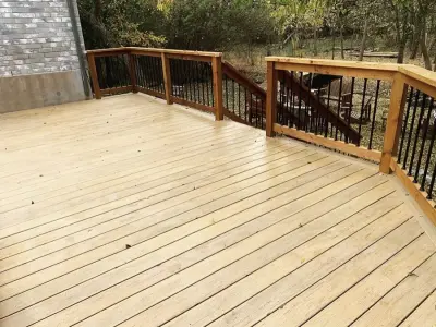 Color Guard Aluminum Balusters with Snap N Lock System — Deck Building & Repair project by Color Guard Railing Systems