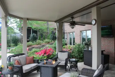 Color Guard's UpSide Deck Ceiling: Water-Resistant and Visually Appealing — Deck Building & Repair project by Color Guard Railing Systems