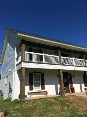 Gutters for a Two-Story Home — Deck Building & Repair project by Gutters And More Construction LAF