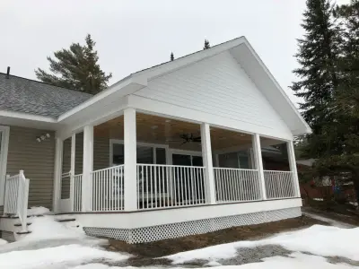 Porch with a Lake View — Deck Building & Repair project by Renew It Decks