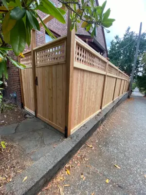 Cypress barrier — Deck Building & Repair project by Grand Decks