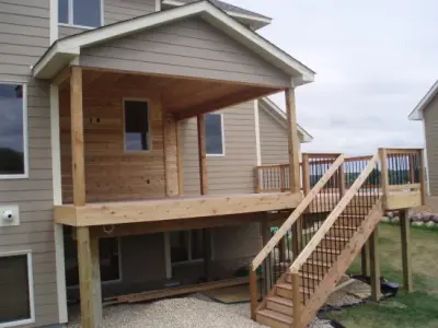 Maple Grove Porch Conversion from Deck — Deck Building & Repair project by Schonhardt And Sons Home Improvements