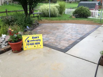 Hanover Pavers Patio Contractor... Ryan's Landscaping 717-632-4074 — Landscape Construction project by Ryan's Landscaping Hanover, Pa Patios & Walls in Hanover