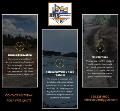 Need Excavation Assistance? - We Can Help! — Landscape Construction project by S R S Enterprises LLC