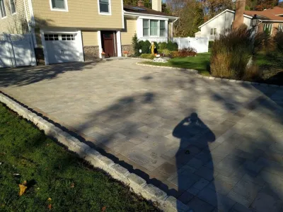 Techo-Bloc Driveway Eva — Landscape Construction project by Salvatore Imbriano Landscaping Inc.