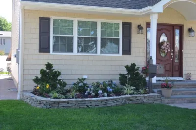 Garden City Outdoor Kitchen and Patio — Landscape Construction project by Salvatore Imbriano Landscaping Inc.