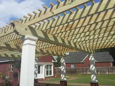 An Impressive Pergola for the Patio in Bonaire, GA — Deck Building & Repair project by Archadeck Of Central GA