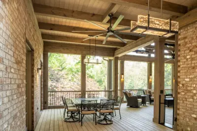 Contemporary Rustic Veranda — Deck Building & Repair project by The Porch Company