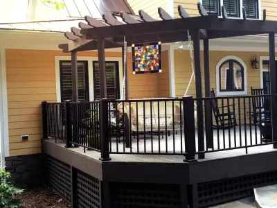 Sunny Delight Terrace — Deck Building & Repair project by AFCO Columns And Railings