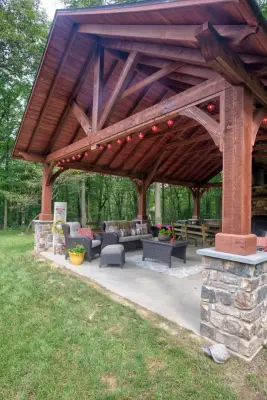 Mountain Retreat with Hearth and Pizza Oven — Deck Building & Repair project by Country Lane Gazebos