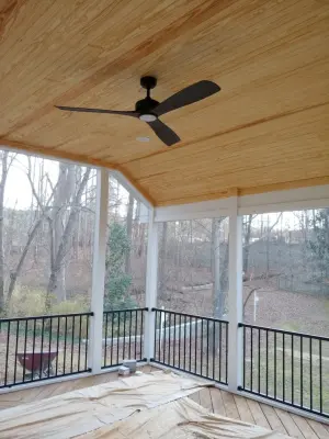 Apex Enclosed Porch — Deck Building & Repair project by Weatherford Construction Company