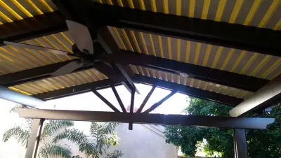 Armogida Gable Patio Awning — Deck Building & Repair project by Ocean Pacific Patios