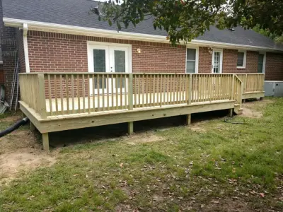 Rear Veranda — Deck Building & Repair project by Custom Carolina Construction