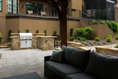 Outdoor Kitchen Fun for Backyard Gatherings — Deck Building & Repair project by The Stone Man