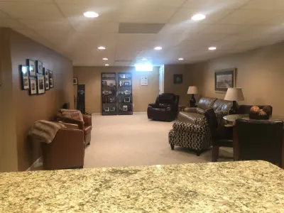 Basement Renovation — Deck Building & Repair project by Quinn Quality Built Homes LLC