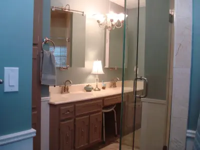 Bathroom Renovation — Deck Building & Repair project by RG Construction & Remodeling