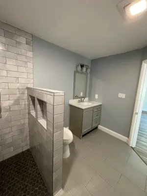 Tailored Tile and Shower Bathroom Renovation — Deck Building & Repair project by SC Construction