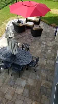 Belgard stone patio — Deck Building & Repair project by City Wide Fence And Deck LLC
