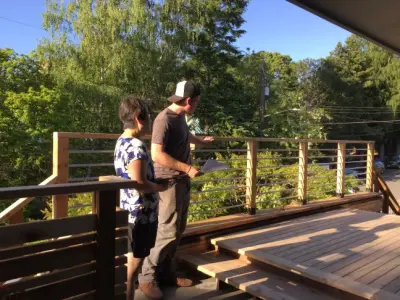 Bill's Full Deck and Railing Construction — Deck Building & Repair project by Tight Knot Design Build LLC