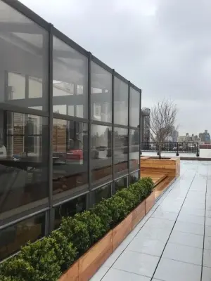 New York City Black Locust Rooftop Planters — Deck Building & Repair project by Robi Decking