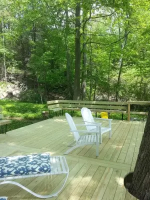 Lakeshore Patio — Deck Building & Repair project by Landmark Horticultural Management
