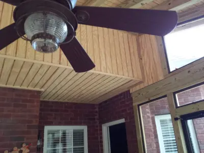 Bonaire GA Screened Porch and Deck with Shed Roof — Deck Building & Repair project by Archadeck Of Central GA