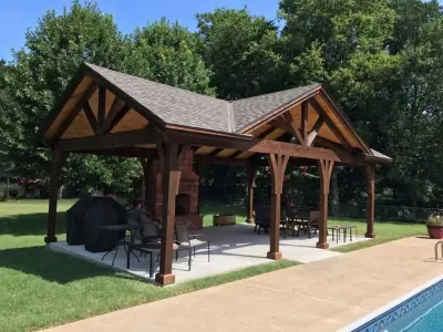 Catoosa Patio Cover for Poolside — Deck Building & Repair project by Lazo Pro Patios & Decks