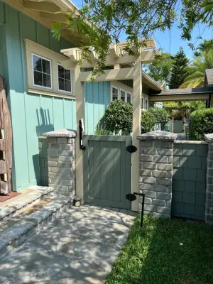 Cedar fencing and gate — Deck Building & Repair project by Garden Home Spaces
