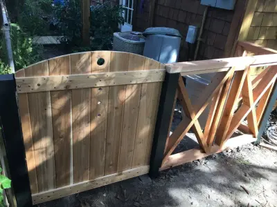 Cedar Barrier — Deck Building & Repair project by Garden Home Spaces